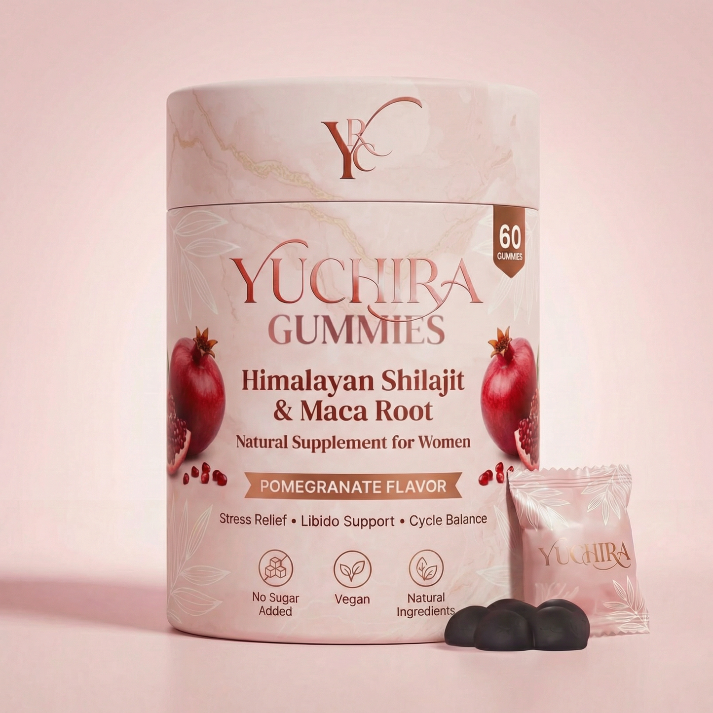 YUCHIRA Gummies – Himalayan Shilajit & Maca Root for Women